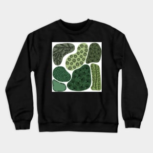 Blob Leaf Pattern Crewneck Sweatshirt